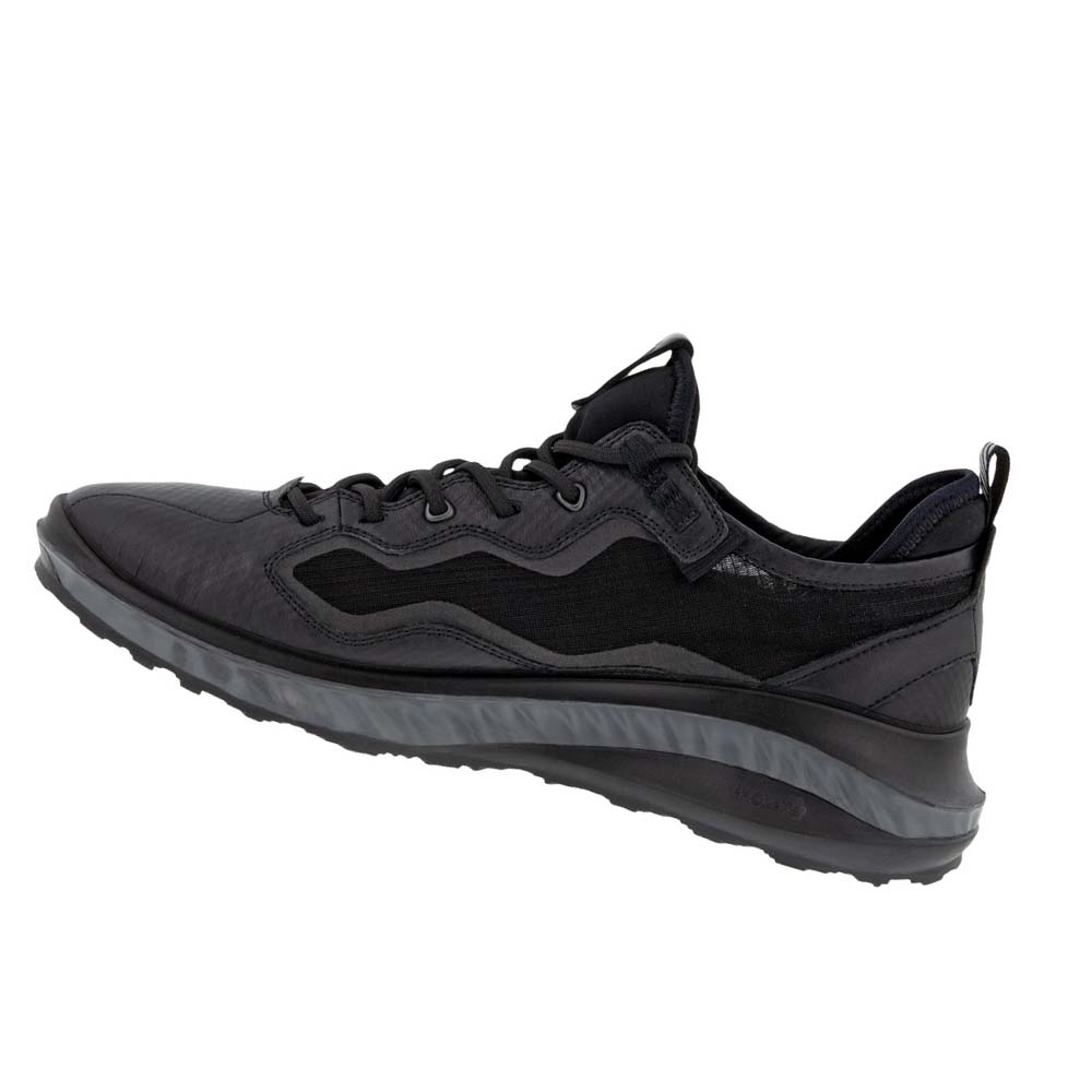 Men's Ecco St.360 Urban Sneakers Black / Grey | Canada 662QMA